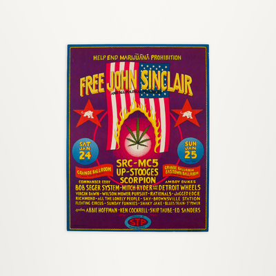 Detroit Grande Ballroom – Free John Sinclair Concert Poster