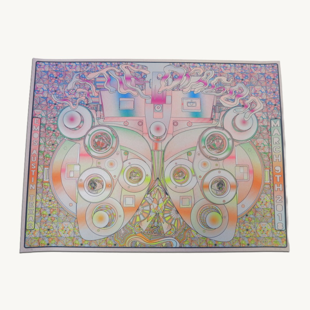 Little Dragon Signed Limited-Edition Emos Austin Concert Poster (2018)
