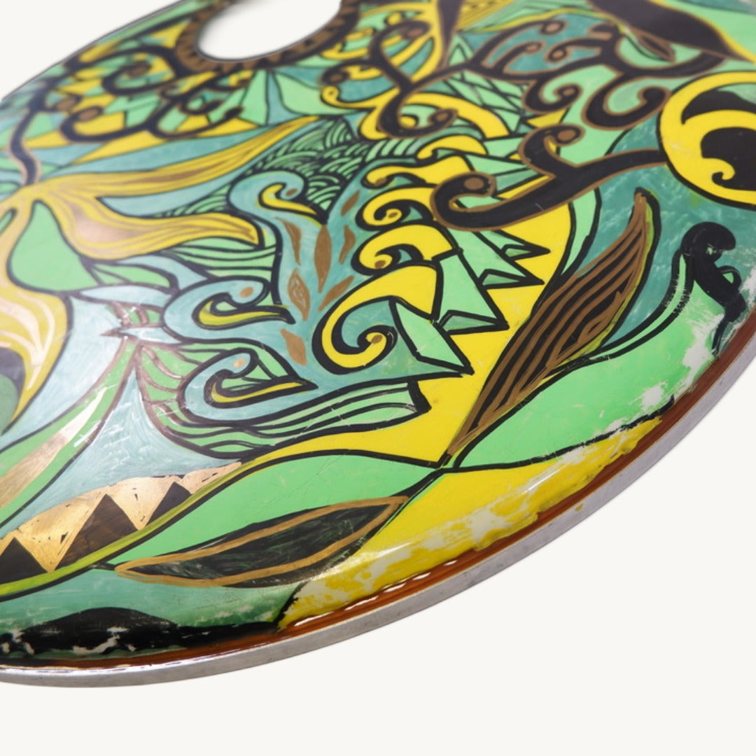 Little Dragon Hand-Illustrated Kick Drum Front (Signed)