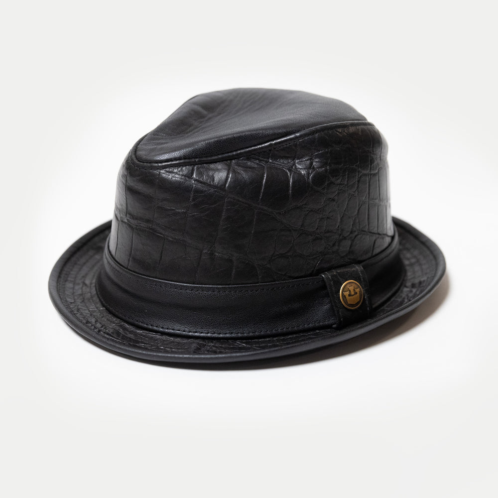 Leather Mini Fedoras – Goorin Bros. Custom Style (black) – Wax Poetics