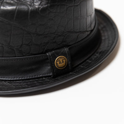 Leather Mini Fedoras – Goorin Bros. Custom Style (black)