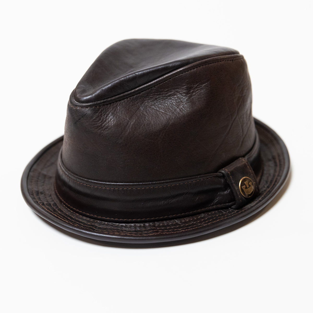 Goorin Bros Black and Tan Fedora Ladies Hat - XL Vegan Felt Fedora Hat: Classic Short Brim Rancher  main image 4
