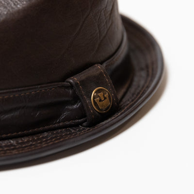 Leather Mini Fedoras – Goorin Bros. Custom Style (brown)
