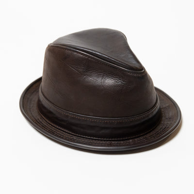 Leather Mini Fedoras – Goorin Bros. Custom Style (brown)