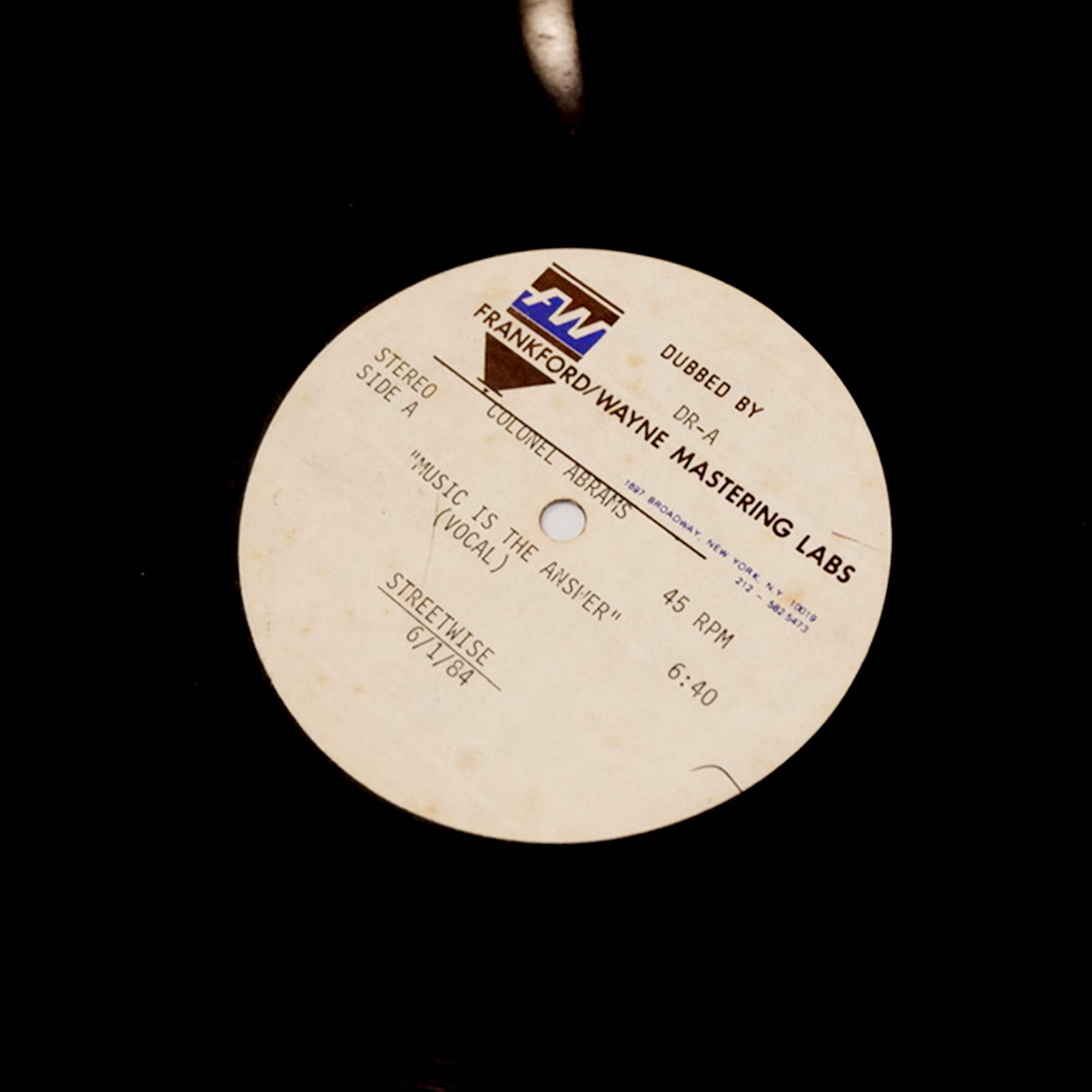 62. colonal Abrams Music is the Answer 1984 1.png