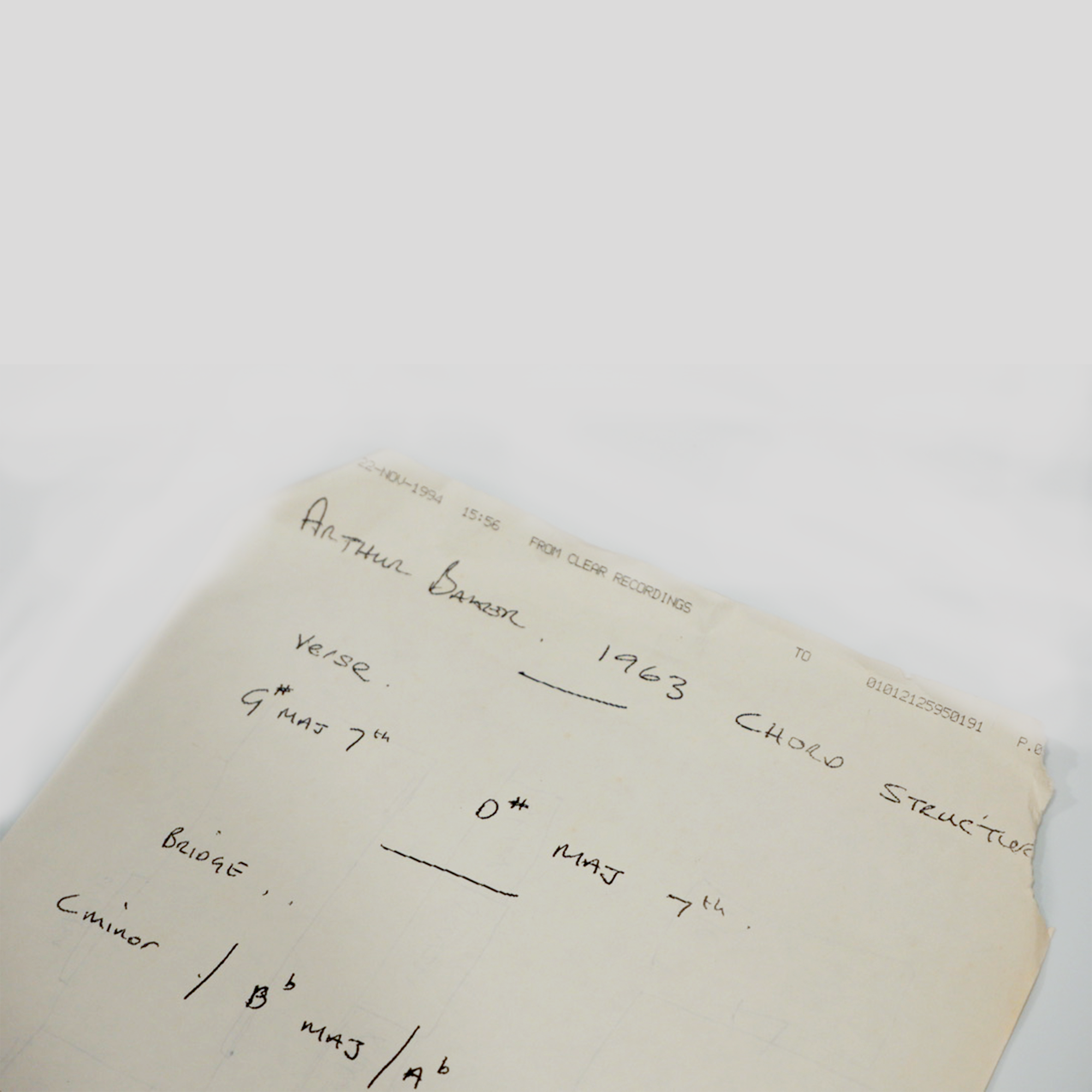 103. Bernar Summer hand Written Chords for 1963 2.png