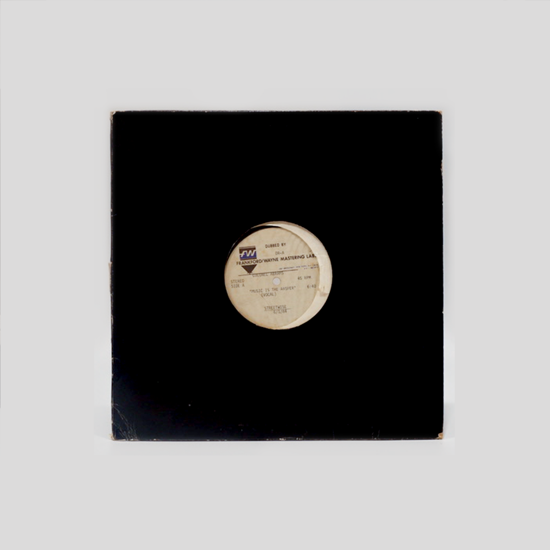 Colonal Abrams 'Music Is the Answer' 1984 (Acetate) – Wax Poetics
