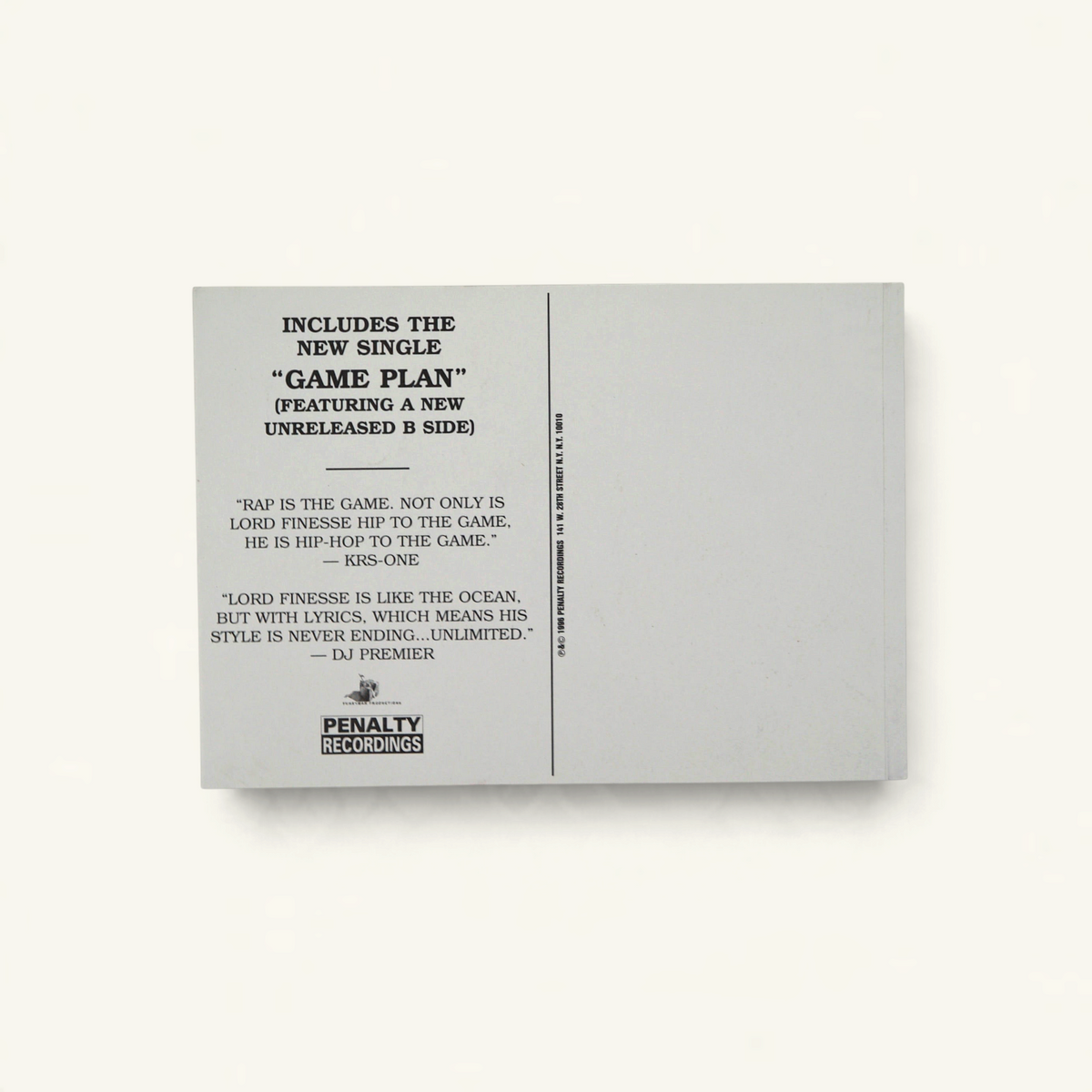 Lord Finesse Promo Postcard