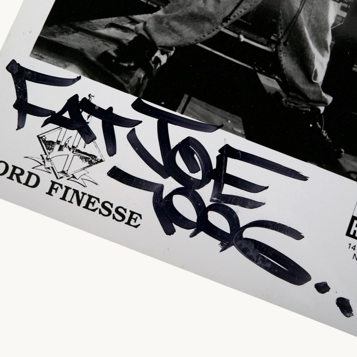 Lord Finesse promotional photograph signed by Lord Finesse & Fat Joe