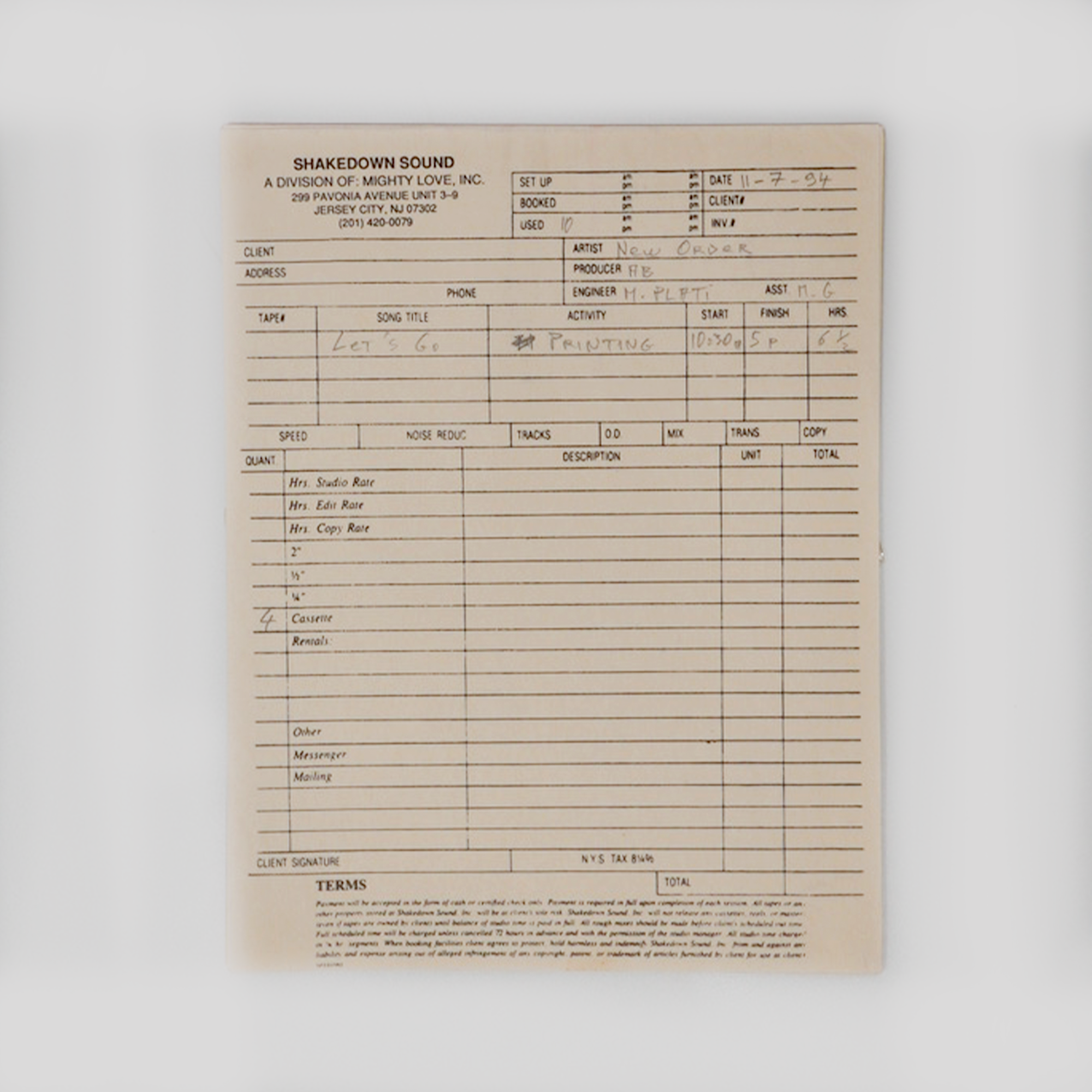 107. Selection of Shakedown Sound New Order invoices 2.png