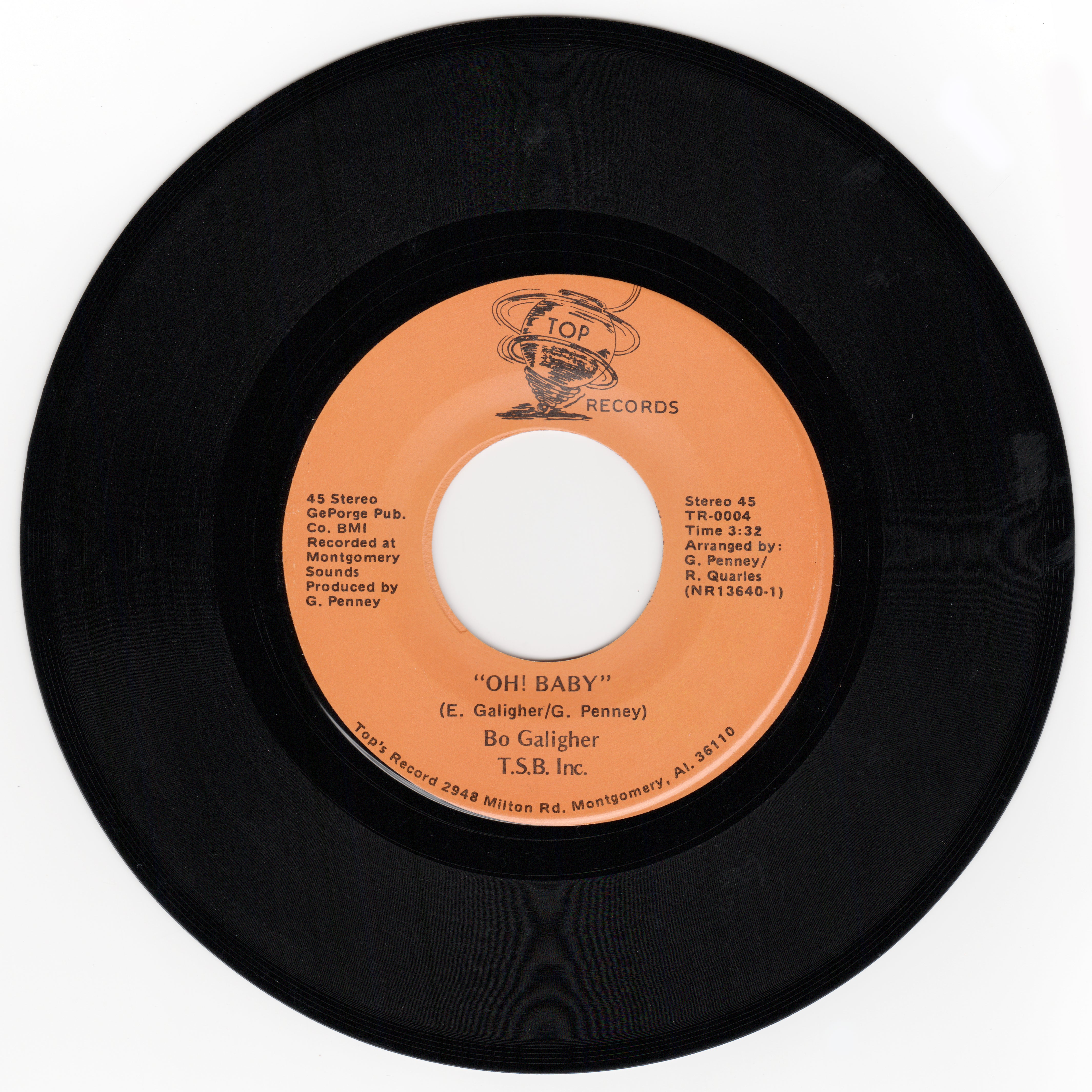 OH BABY - BO GALIGHER 