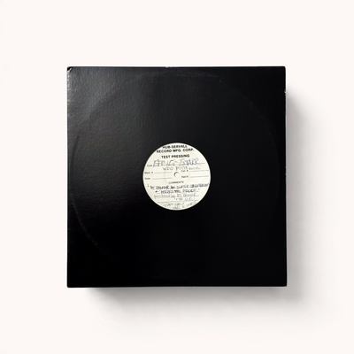 Gang Starr 12-inch Hub-Servall test pressing in black sleeve, label reading Gang Starr, Wild Pitch Records
