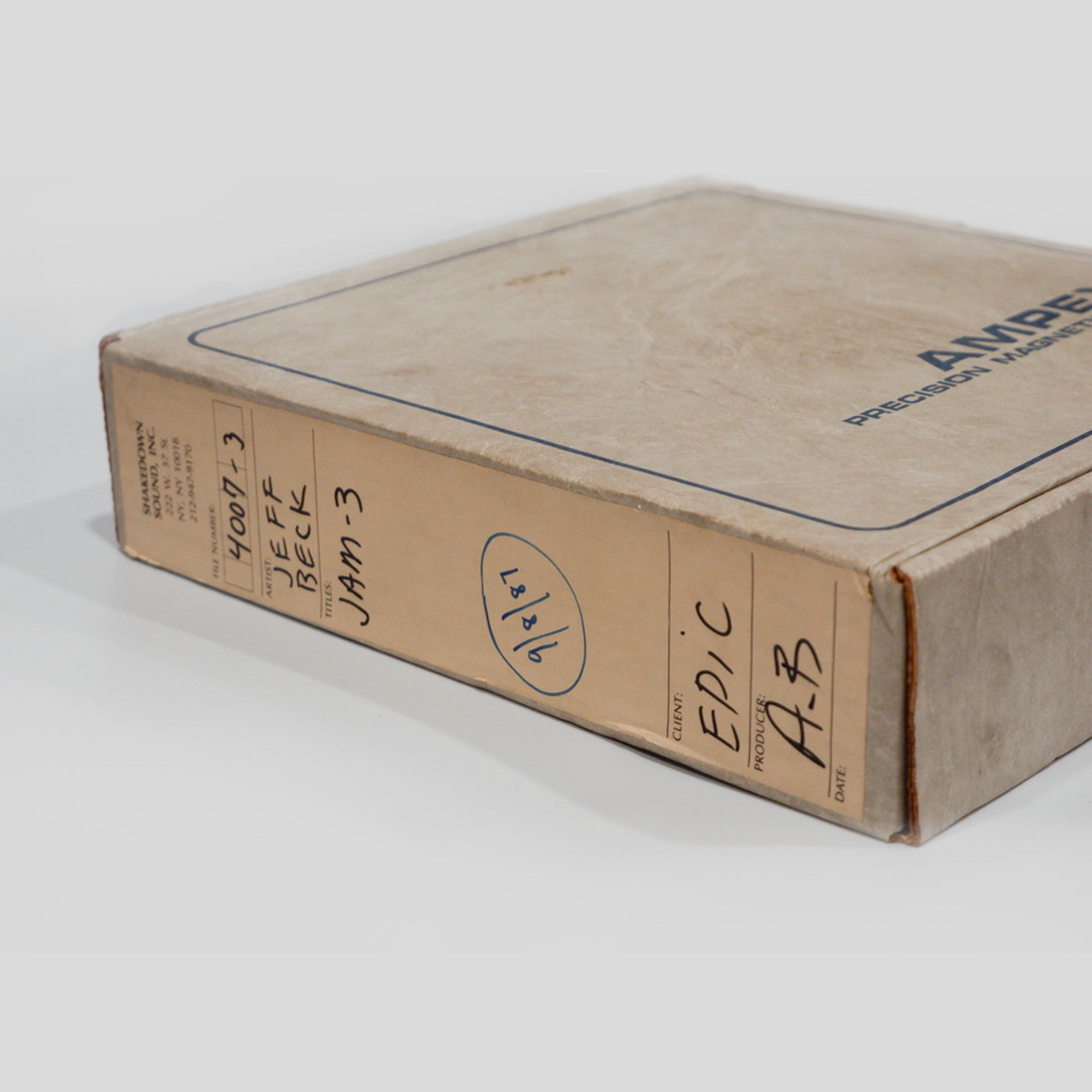 9. MASTER STUDIO TAPE - JEFF BECK JAM 3 - 2.jpg