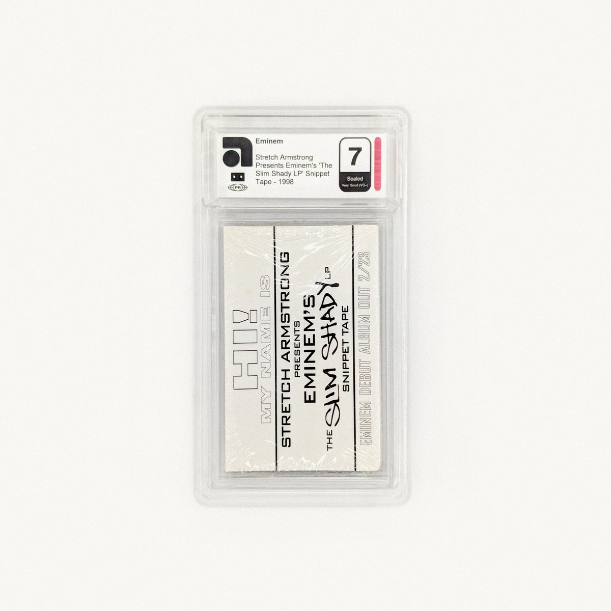 Stretch Armstrong presents Eminem's The Slim Shady LP snippet tape, 1998, AMG graded 7 — photograph 1
