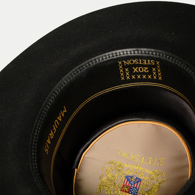 Lot 10: Custom Black Louie Vega Hat – Texas-Made Signature Style (Worn Once, Signed)