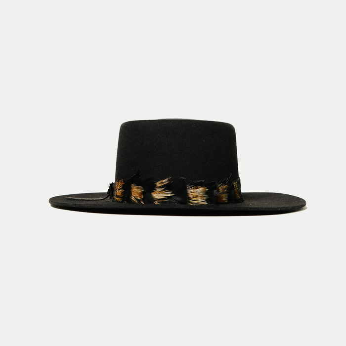 Lot 10: Custom Black Louie Vega Hat – Texas-Made Signature Style (Worn Once, Signed)