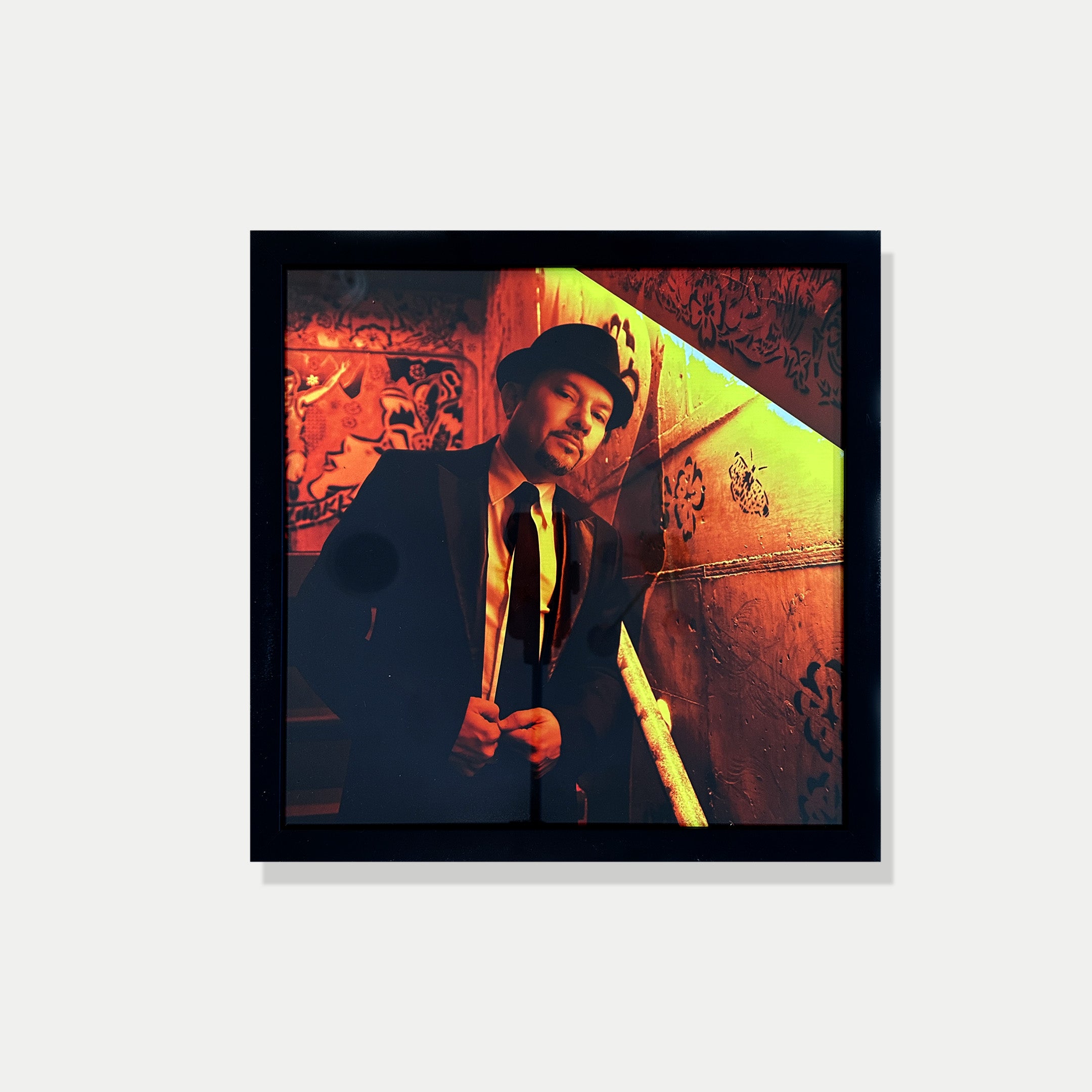 Black Framed Louie Vega Portrait (Signed) – Wax Poetics