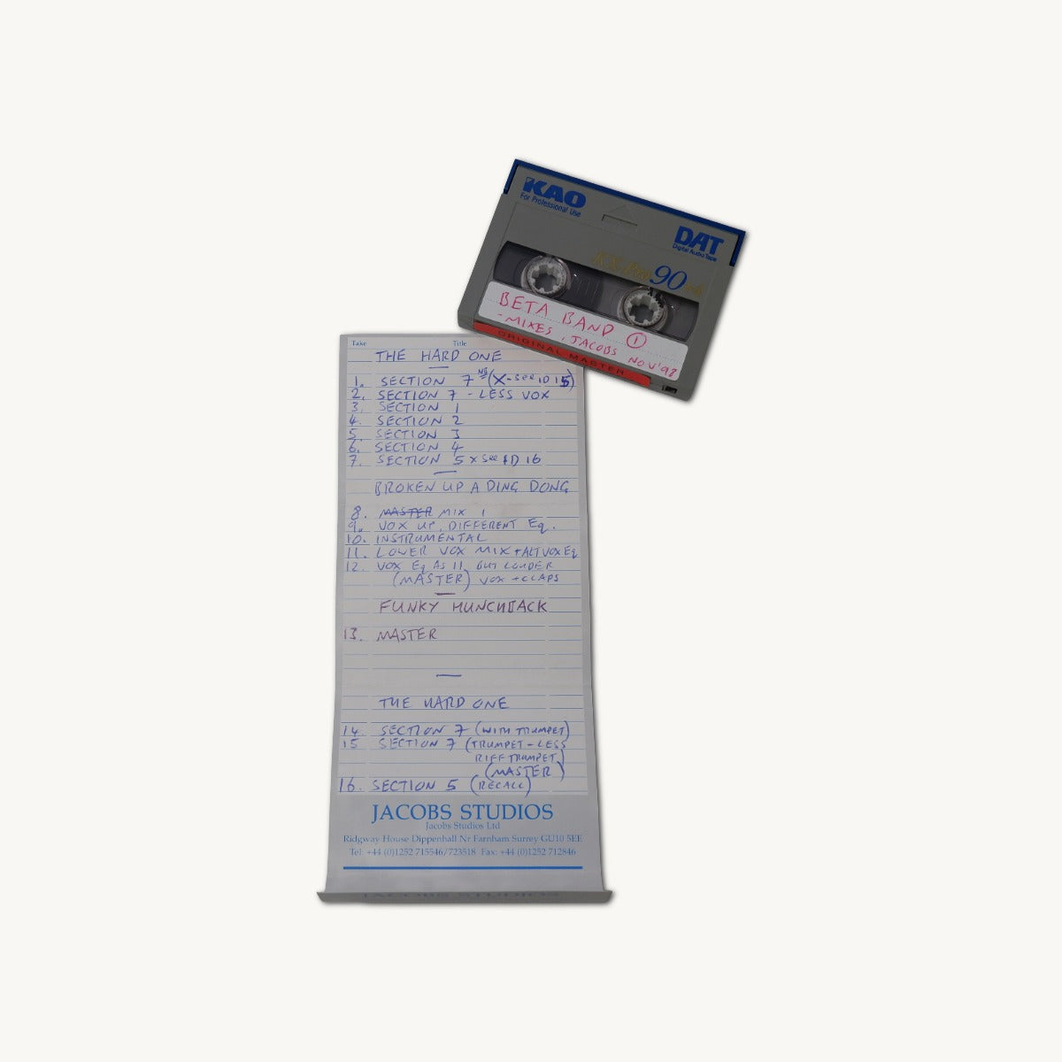 Beta Band - Album Working Archive [Bundle 4]