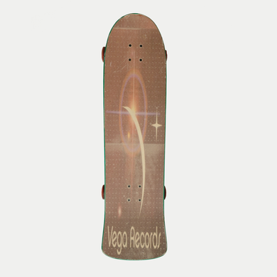 Lot 18: Custom Vega Records Skateboard – Large Deck (One-of-a-Kind Fan Creation)