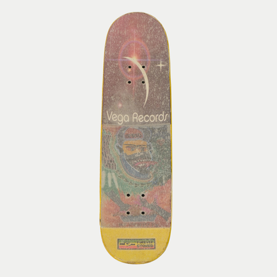 Lot 17: Custom Vega Records Skateboard – Medium Deck (One-of-a-Kind Fan Creation)