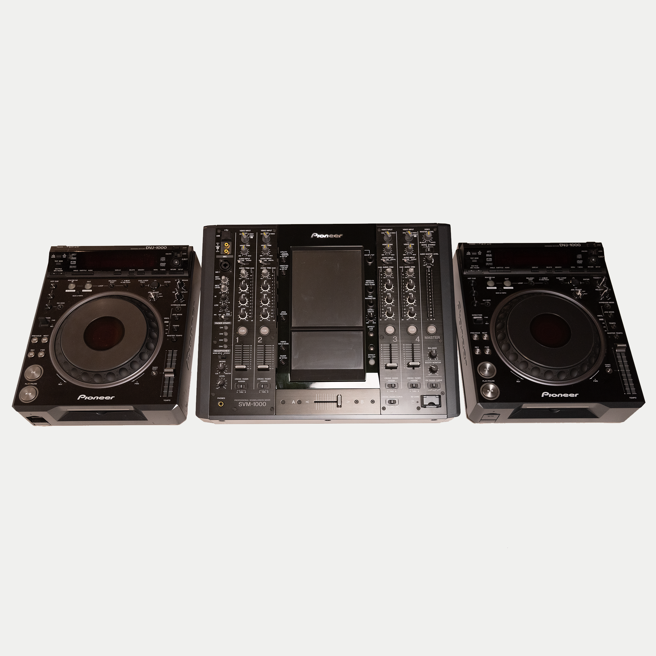 Pioneer SVM-1000 + 2 x DVJ-1000 Set – Audio/Visual Mixing