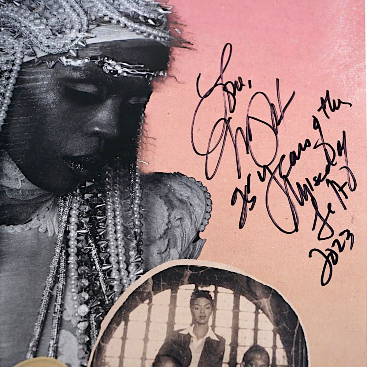 Wax Poetics signed Lauryn Hill The Miseducation of Lauryn Hill 25th Anniversary Tour poster with black ink autograph